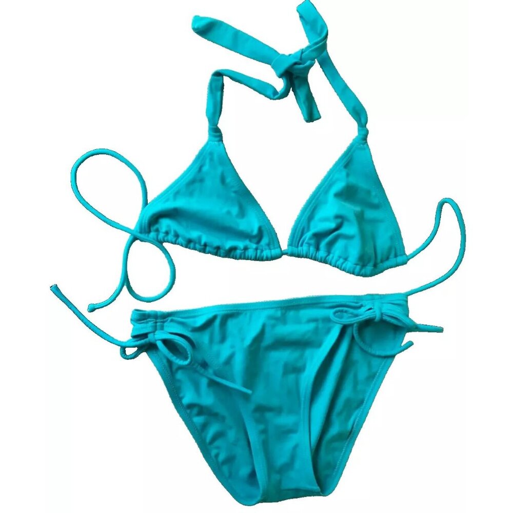 Hula Honey Turquoise Blue Bikini Bathing Suit, Size S (Junior or Misses?)
